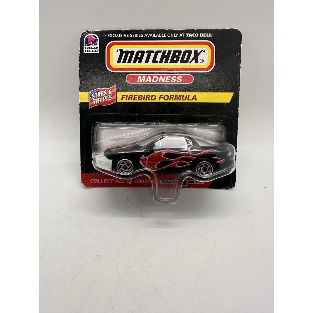 Matchbox Madness Firebird Formula 1998 Taco Bell Exclusive Stars & Stripes NIB
